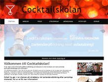 Tablet Screenshot of cocktailskolan.se